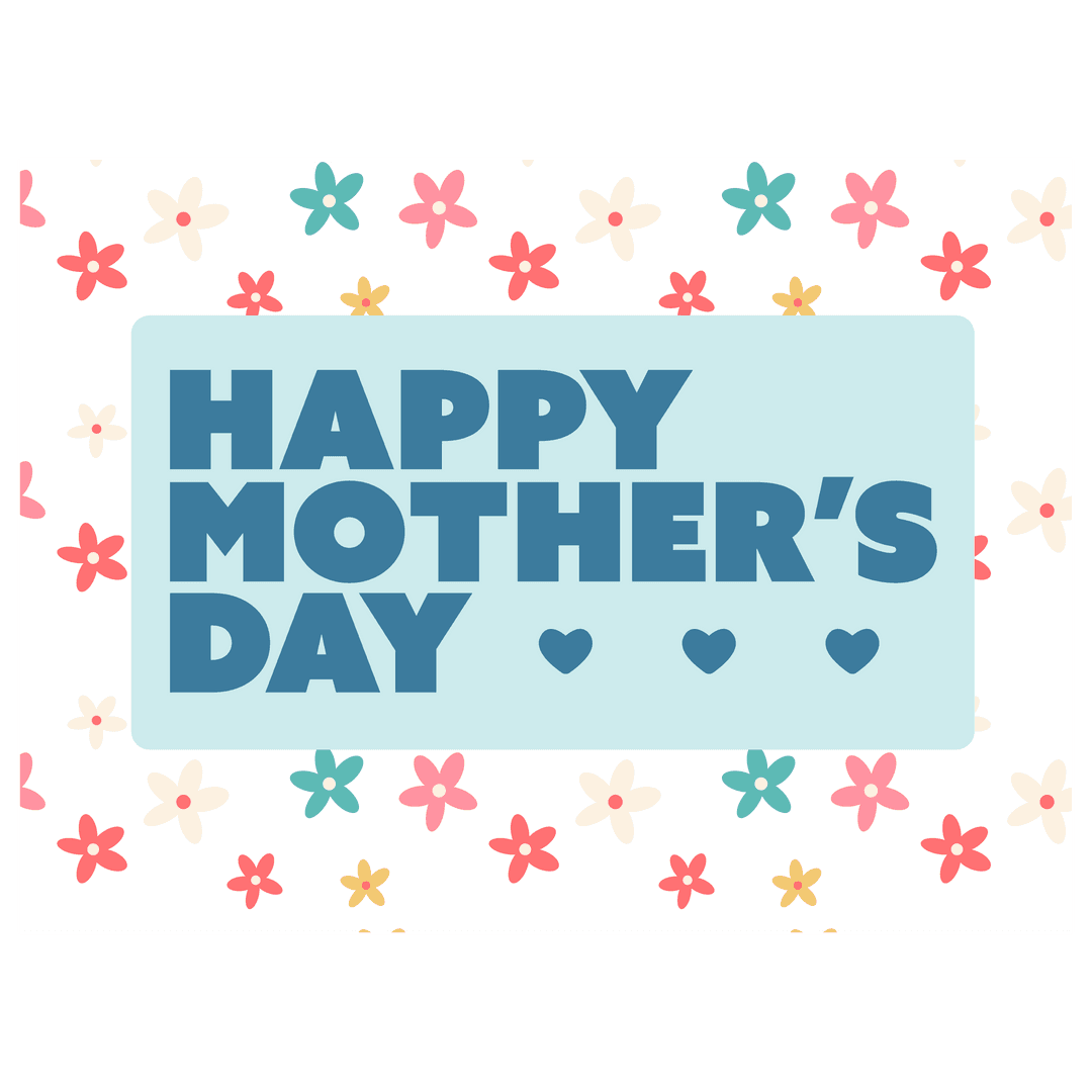 Happy Mother's Day Transparent Greeting Card Design