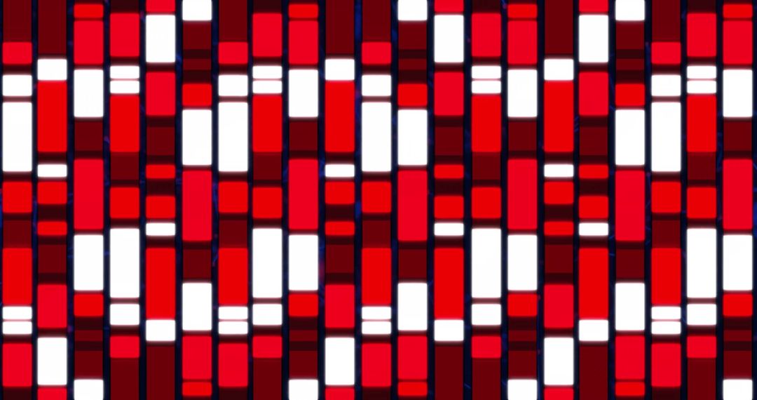 Digital Abstract Red and White Vertical Pattern Design
