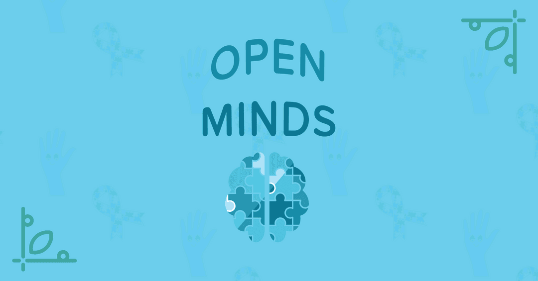 Open Minds Transparent Brain Puzzle Design