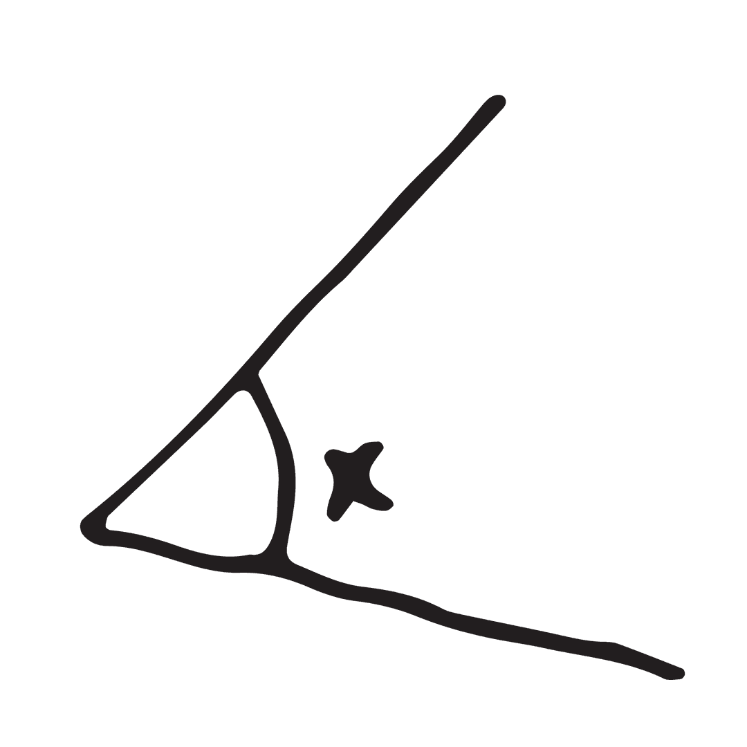 Mathematical Angle Symbol X on Transparent Background