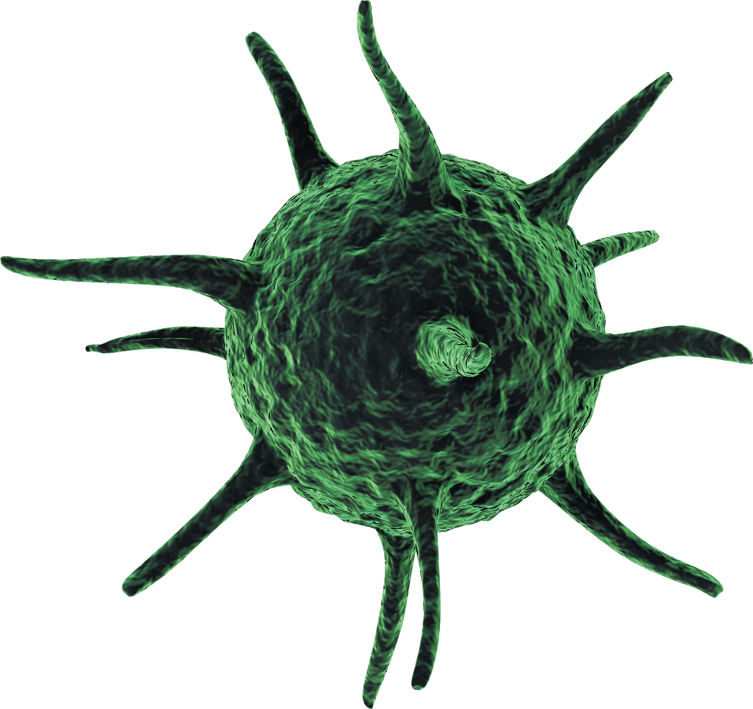 3D Green Virus Isolated Transparent Background Medical Research - Download Free Stock Images Pikwizard.com