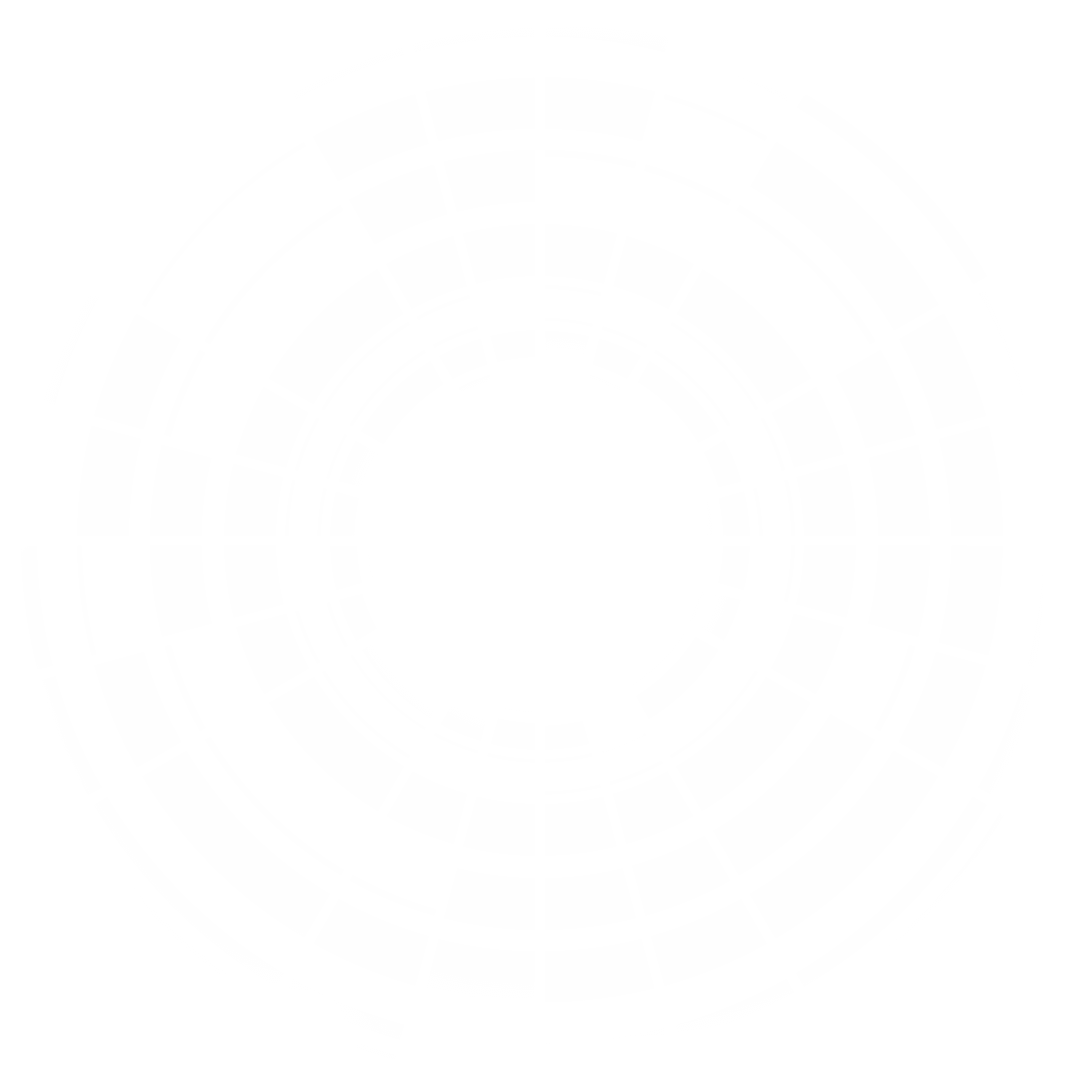 White Digital Circles on Transparent Background Design