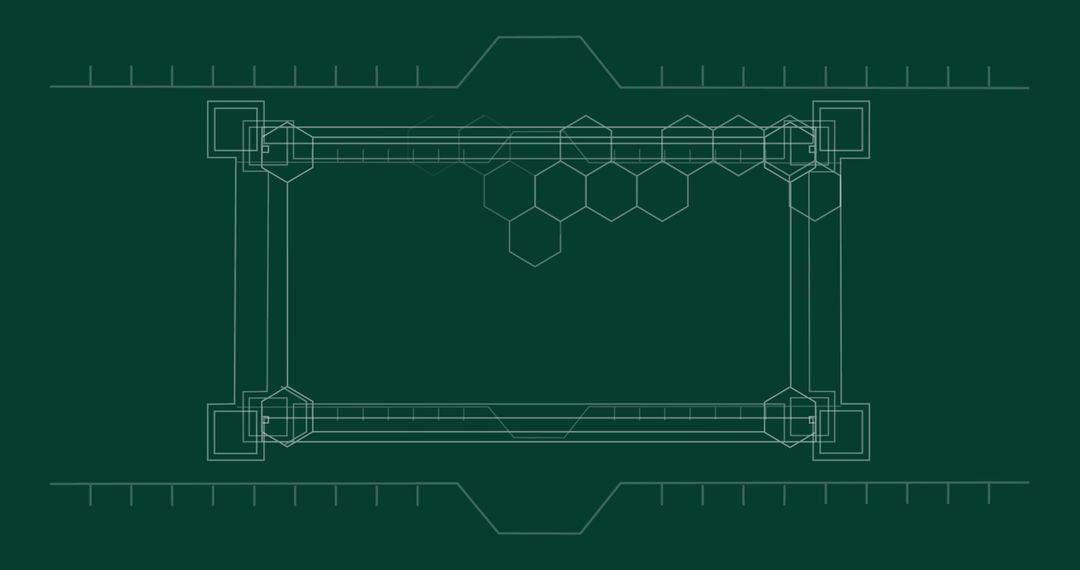 Digital Data Processing Interface on Green Background