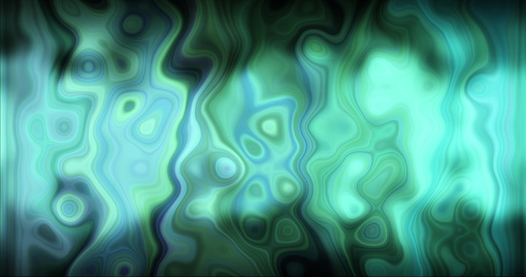 Glowing Abstract Green and Purple Energy Dynamics