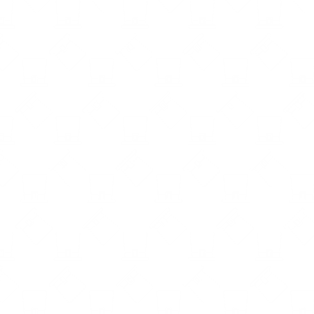 Seamless White Hat Icon Pattern on Transparent Background