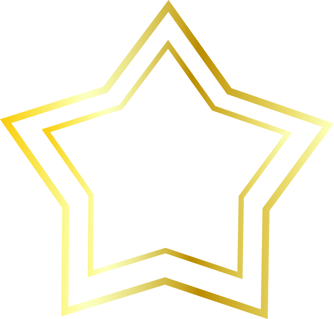 Transparent Geometric Star Outline with Golden Borders - Download Free Stock Images Pikwizard.com