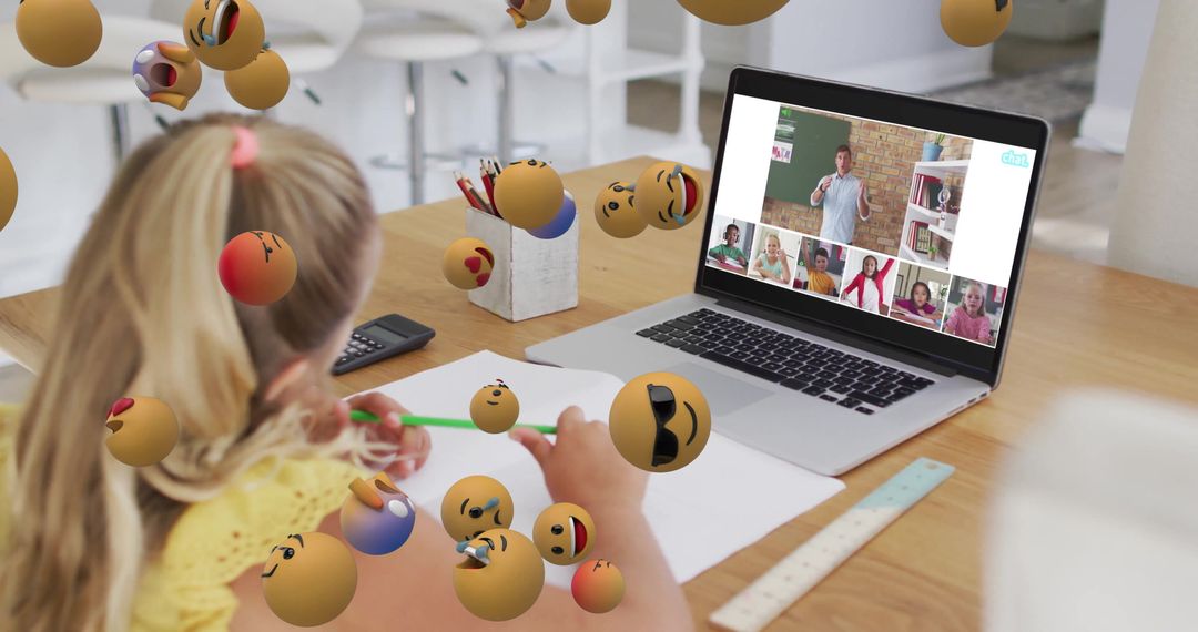 Digital Classroom Engagement with Remote Learning and Emojis