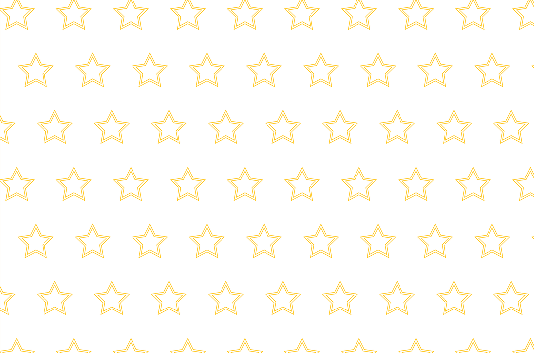 Yellow Stars Pattern on Transparent Background
