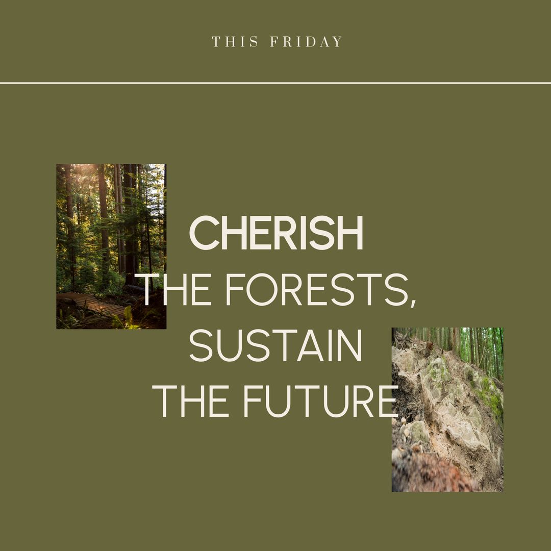 Forest Conservation Campaign Call to Action Text Realistic Background - Download Free Stock Templates Pikwizard.com