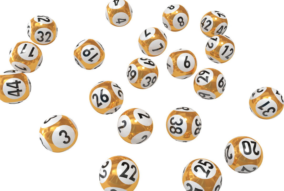 Transparent Yellow Lottery Balls with Numbers on White Background - Download Free Stock Images Pikwizard.com