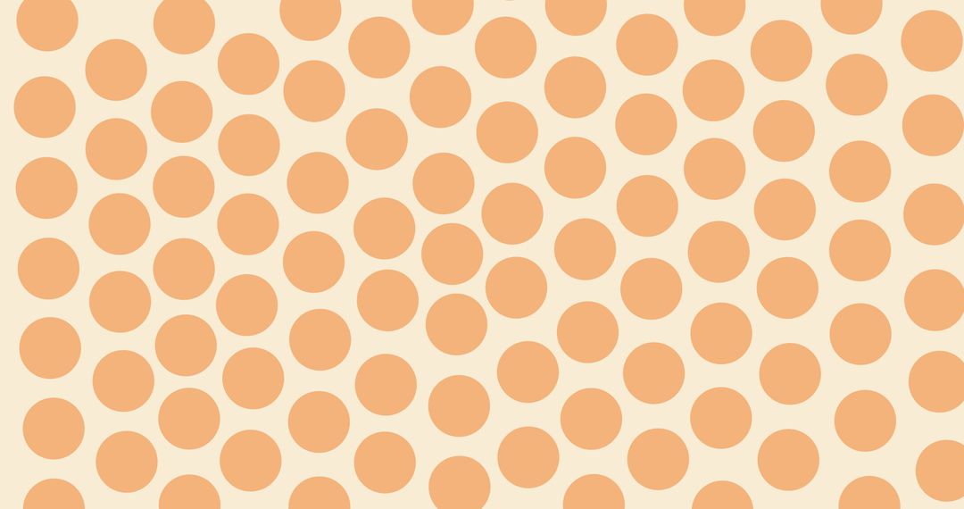 Retro Orange Polka Dot Pattern on Beige Background - Free Images, Stock Photos and Pictures on Pikwizard.com