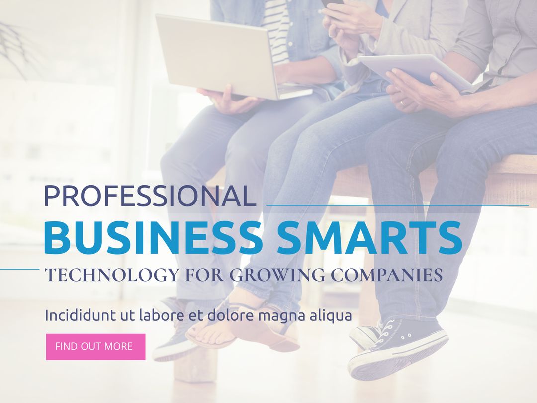 Modern Professionals Collaborating with Laptops in Office