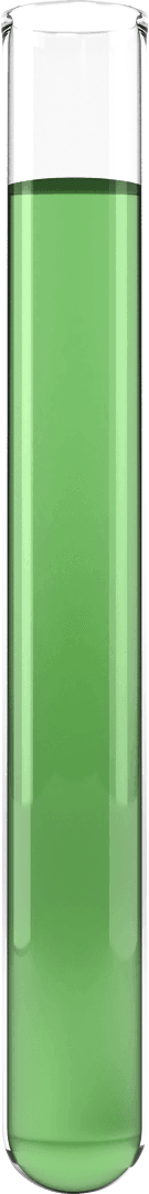Close-up Transparent Test Tube with Green Chemical Solution