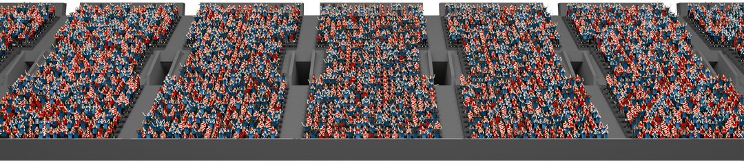 Transparent Digital Stadium Illustration with Supporters Filling Stands - Download Free Stock Images Pikwizard.com