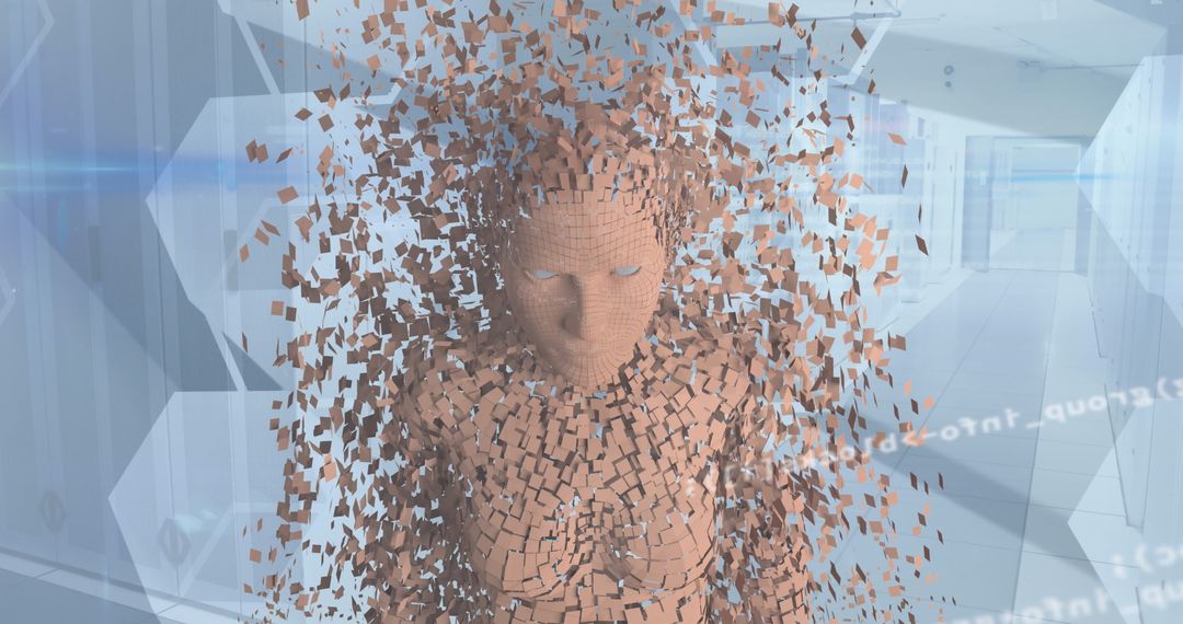 Human Body Model in Data Fragmentation and Cybersecurity Concept