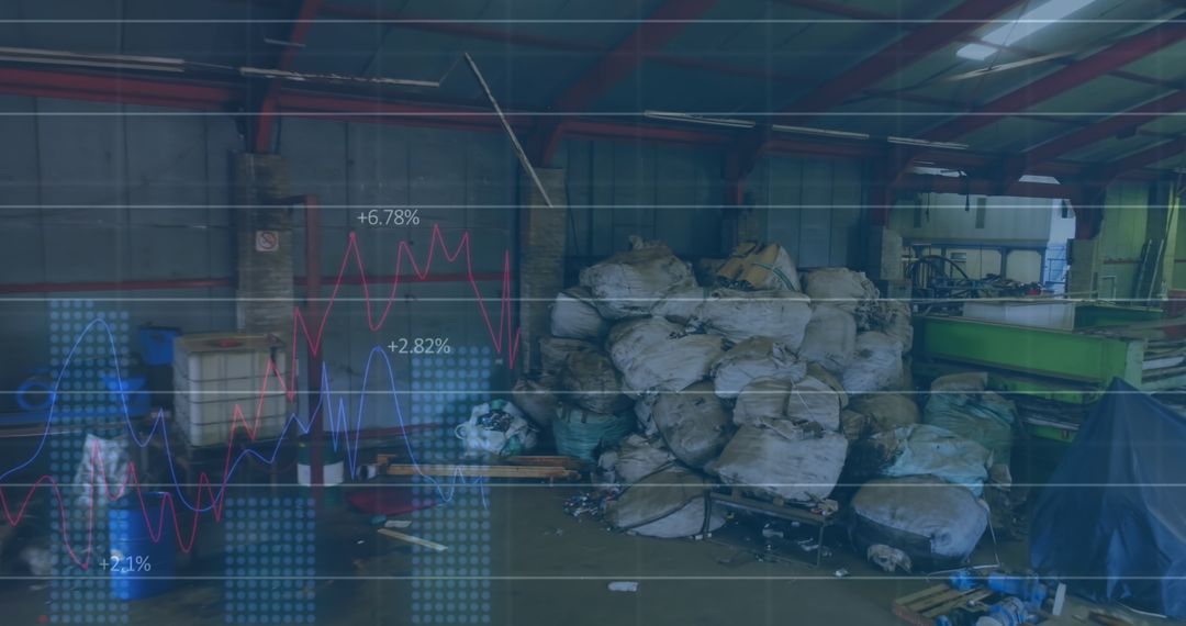 Warehouse with Bulk Bags and Machinery in Organized Industrial Setting