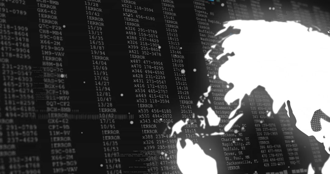 Digital Globe with Financial Data Stream Symbolizing Global Connectivity