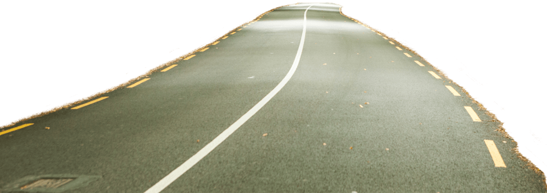 Curved Transparent Road Straight Accelerate Travel Concept