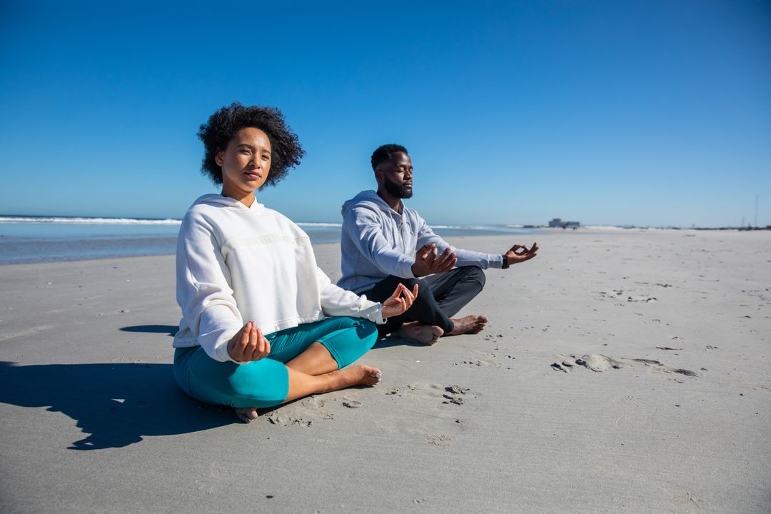 Tranquil Meditation by the Beach for Mindful Serenity