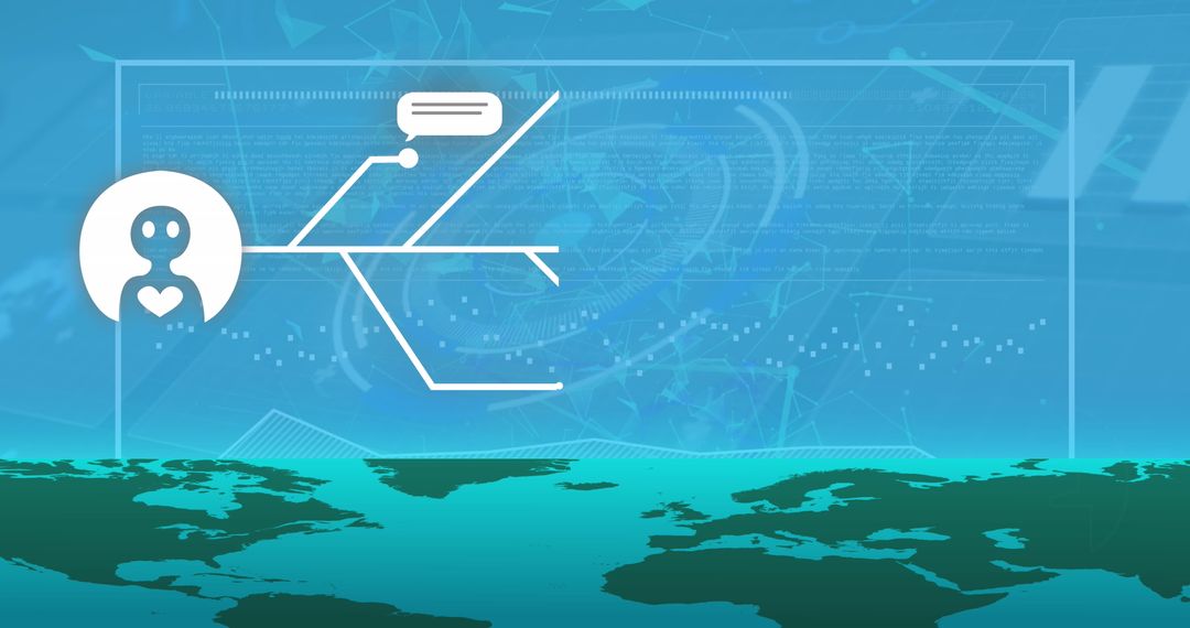 Global AI and Data Network Interface Visual