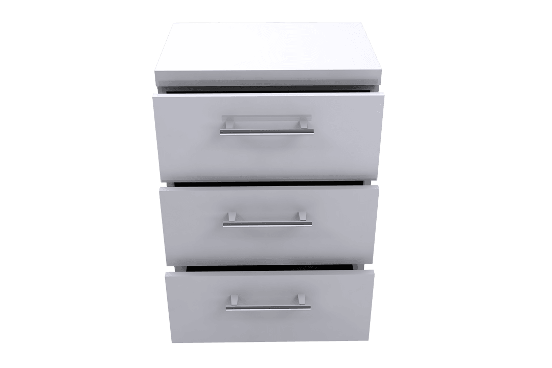 Office Cabinet with Drawers on Transparent Background Vector