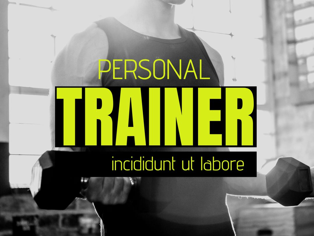 Personal Fitness Trainer Gym Motivation Poster - Download Free Stock Templates Pikwizard.com