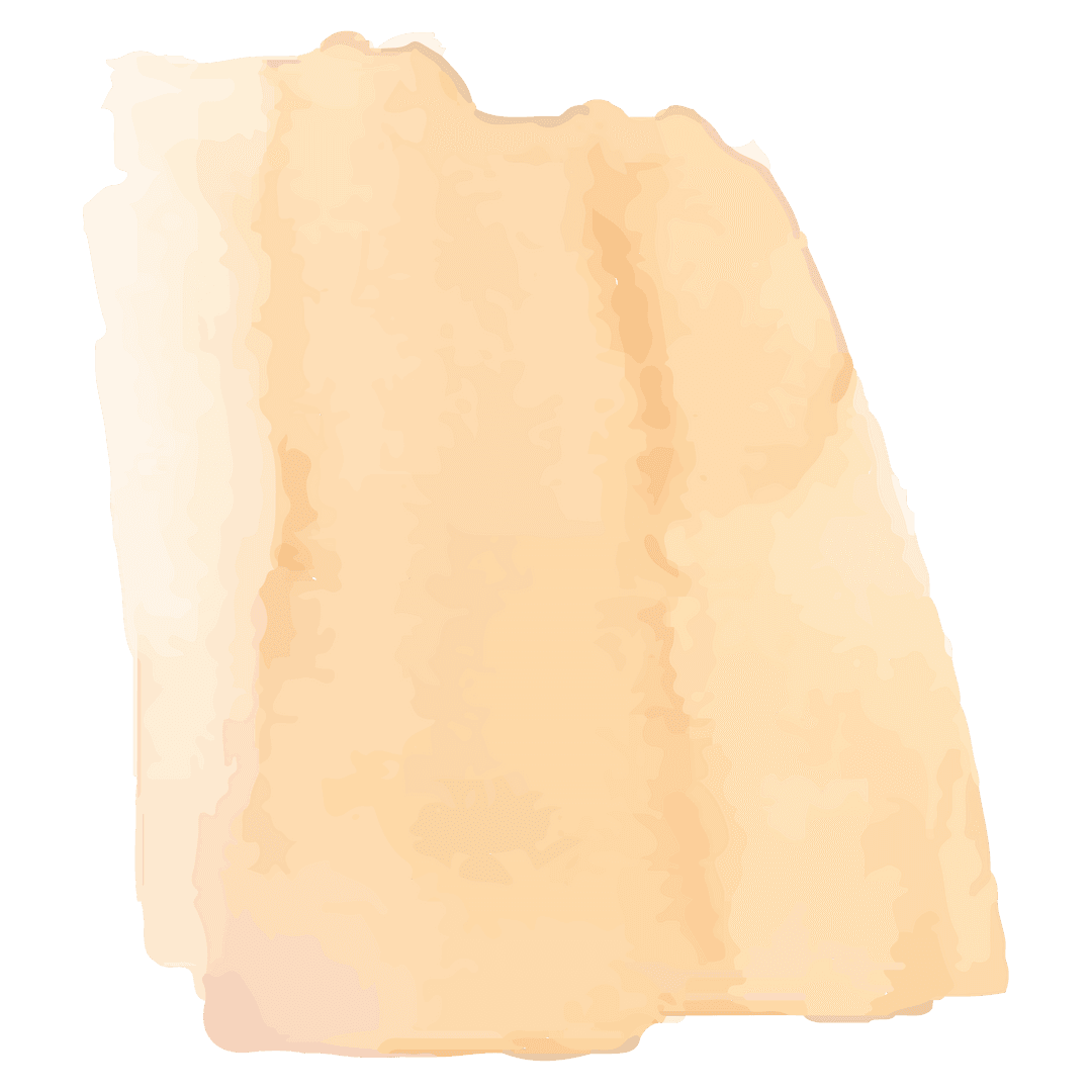 Beige Hand Painted Stain on Transparent Background for Design