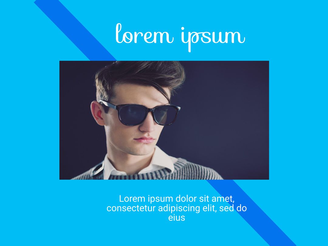 Stylish young man with sunglasses exuding confidence