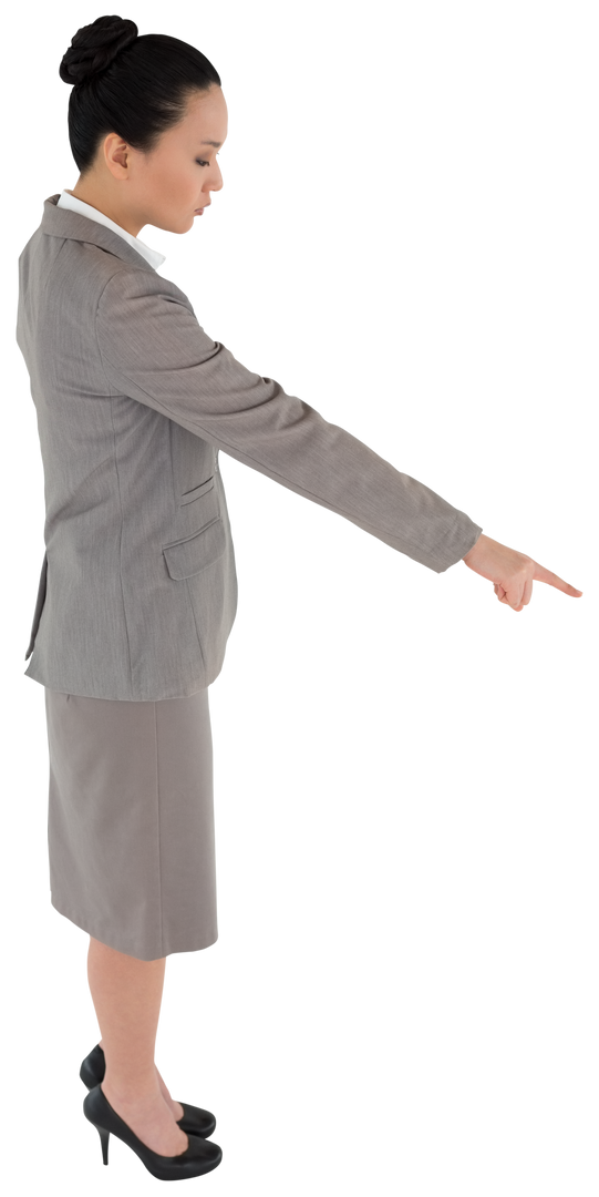 Businesswoman Pointing with Determination Transparent Background - Download Free Stock Images Pikwizard.com