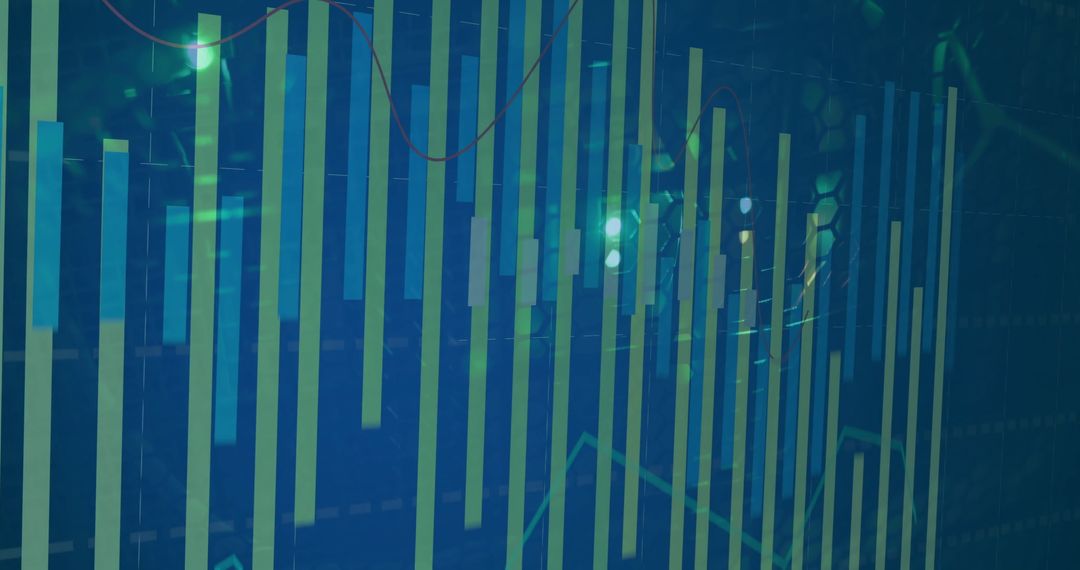 Financial Data on Digital Interface in Server Room