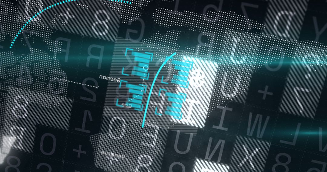 Abstract Digital Financial Data and Graph Overlay
