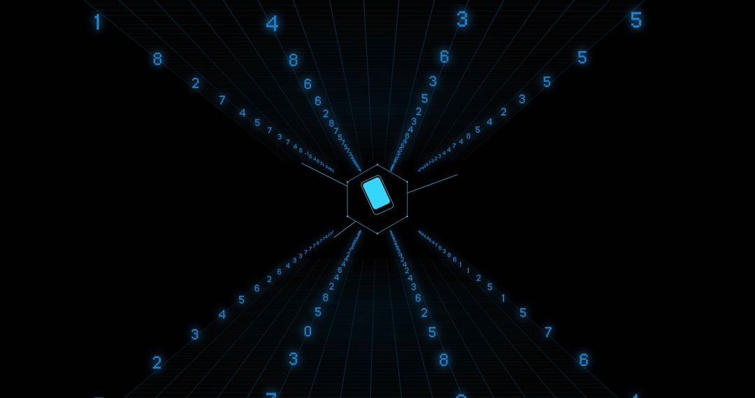 Digital Data Processing and Connectivity in a Futuristic Design