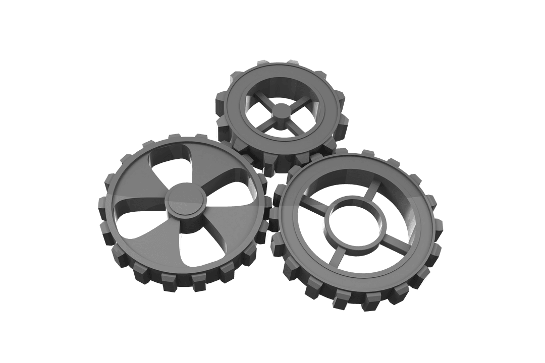 Grey Cogs on Transparent Background for Engineering Concepts - Download Free Stock Images Pikwizard.com