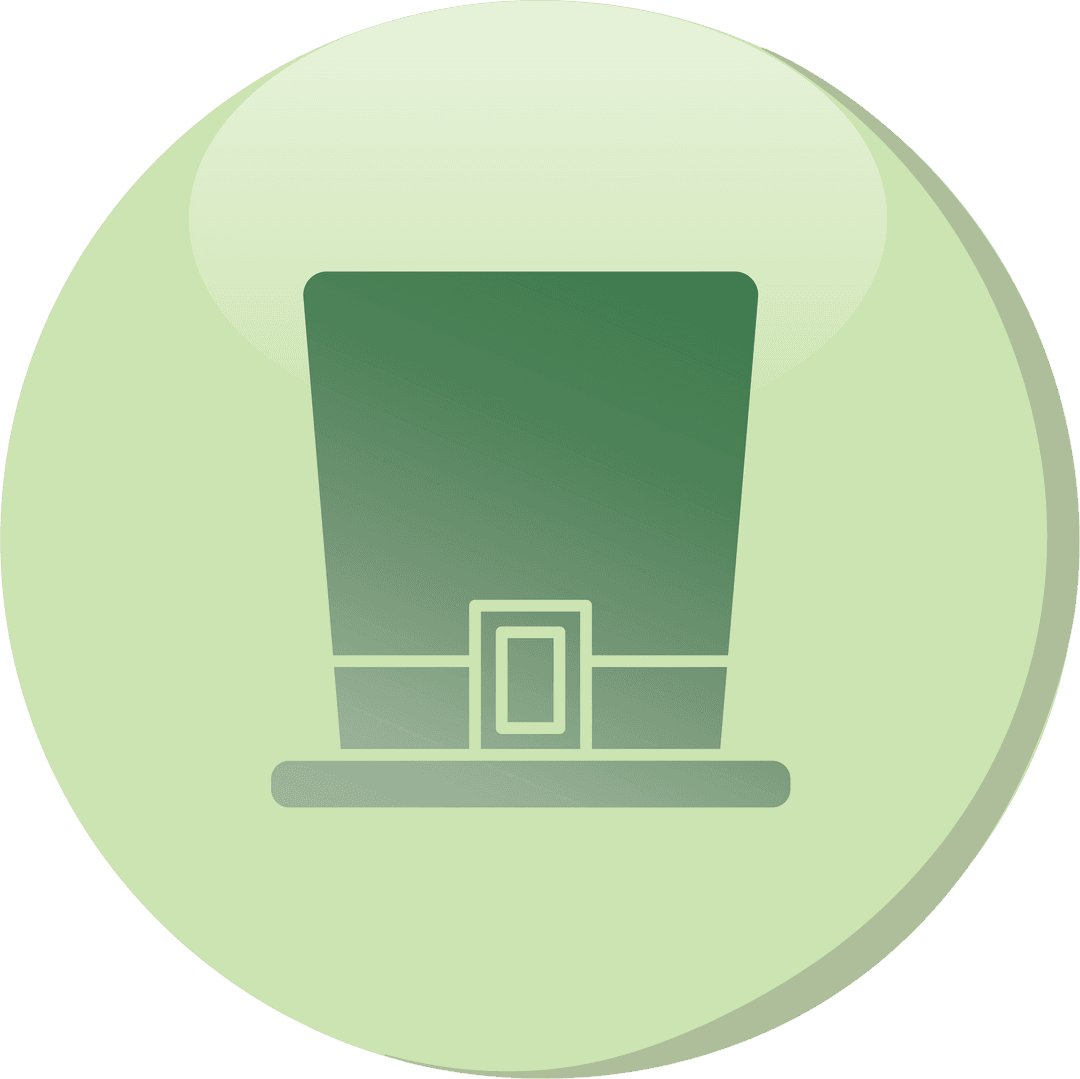 Transparent St. Patrick's Day Hat Icon Vector