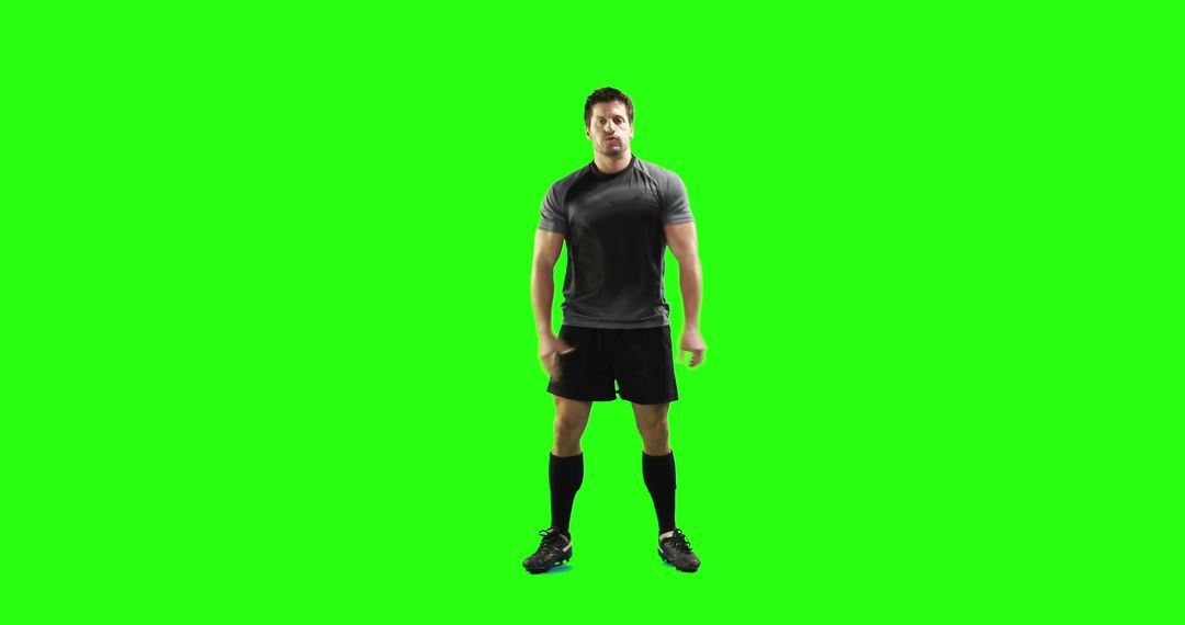 Male Athlete in Sportswear on Green Screen Background - Free Images, Stock Photos and Pictures on Pikwizard.com