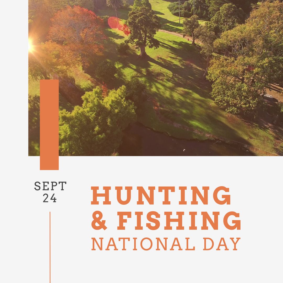 Celebrating Hunting & Fishing National Day in Scenic Nature
