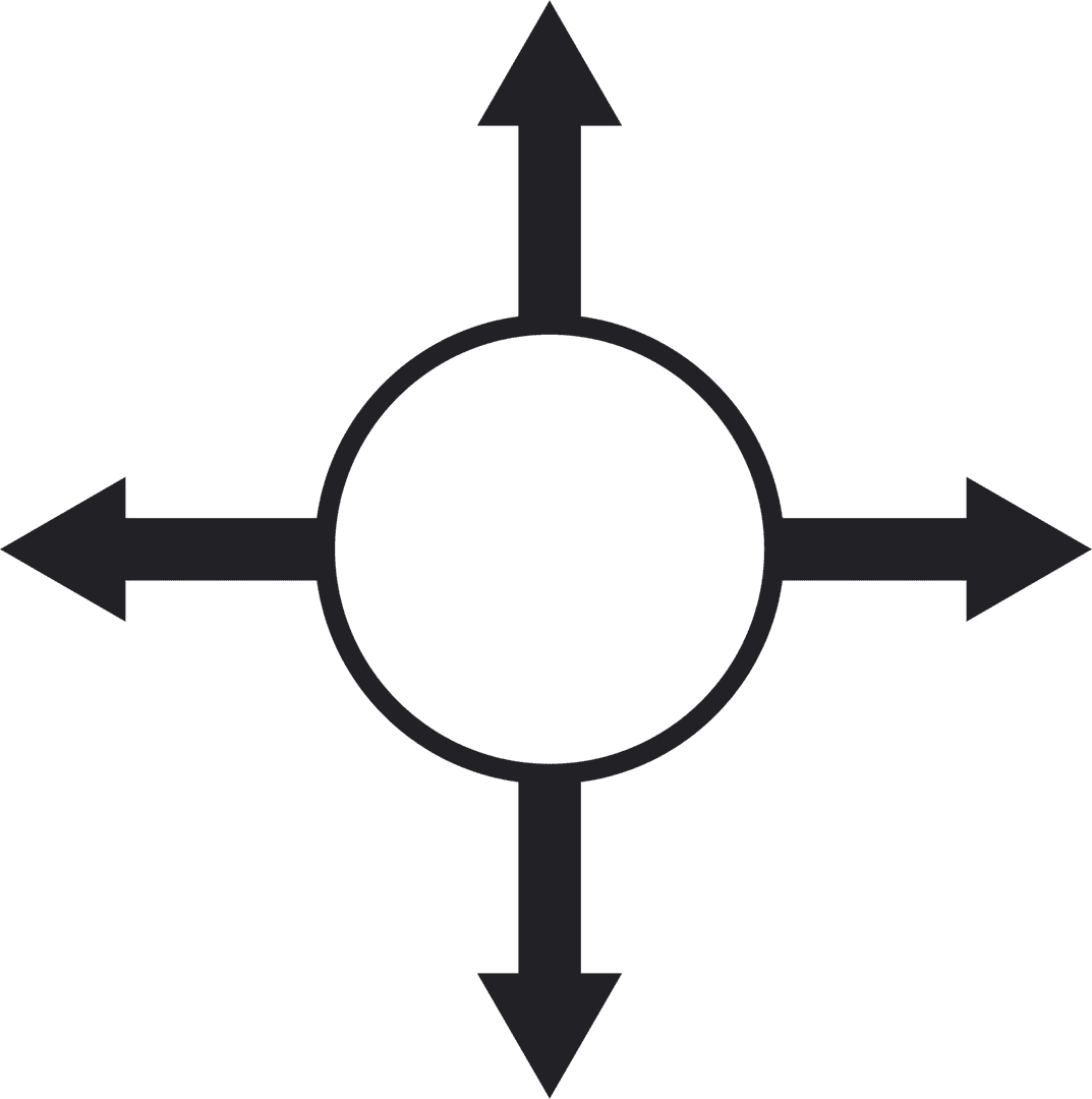 Black Arrows on Transparent Background Symbolizing Directions