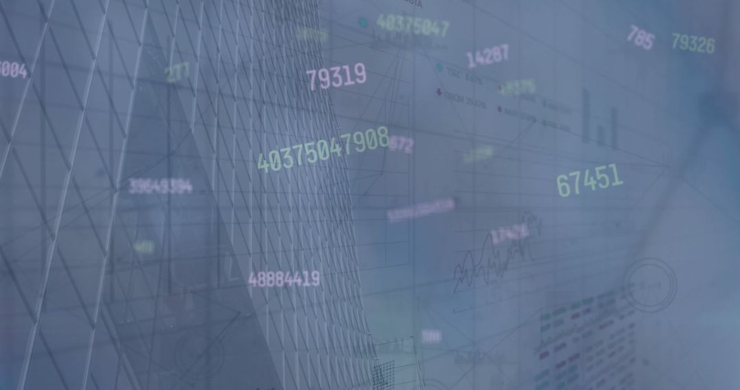 Digital World Overlay with Financial Data and Urban Structures