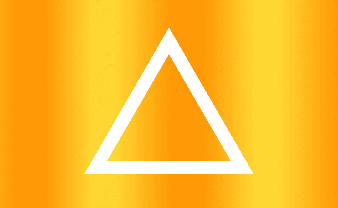 Transparent Black Triangle on Gradient Background