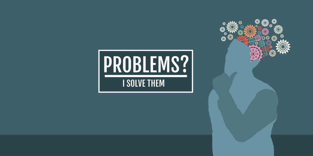Innovative Problem-Solving Concept Featuring Thoughtful Person