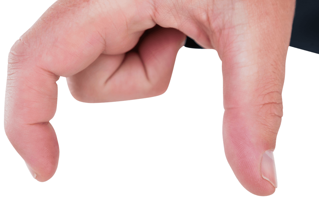 Transparent Hand Gesture Showcasing Unobserved Ideas or Offers