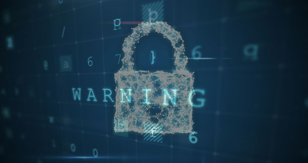 Digital Lock Warning System with Holographic Interface