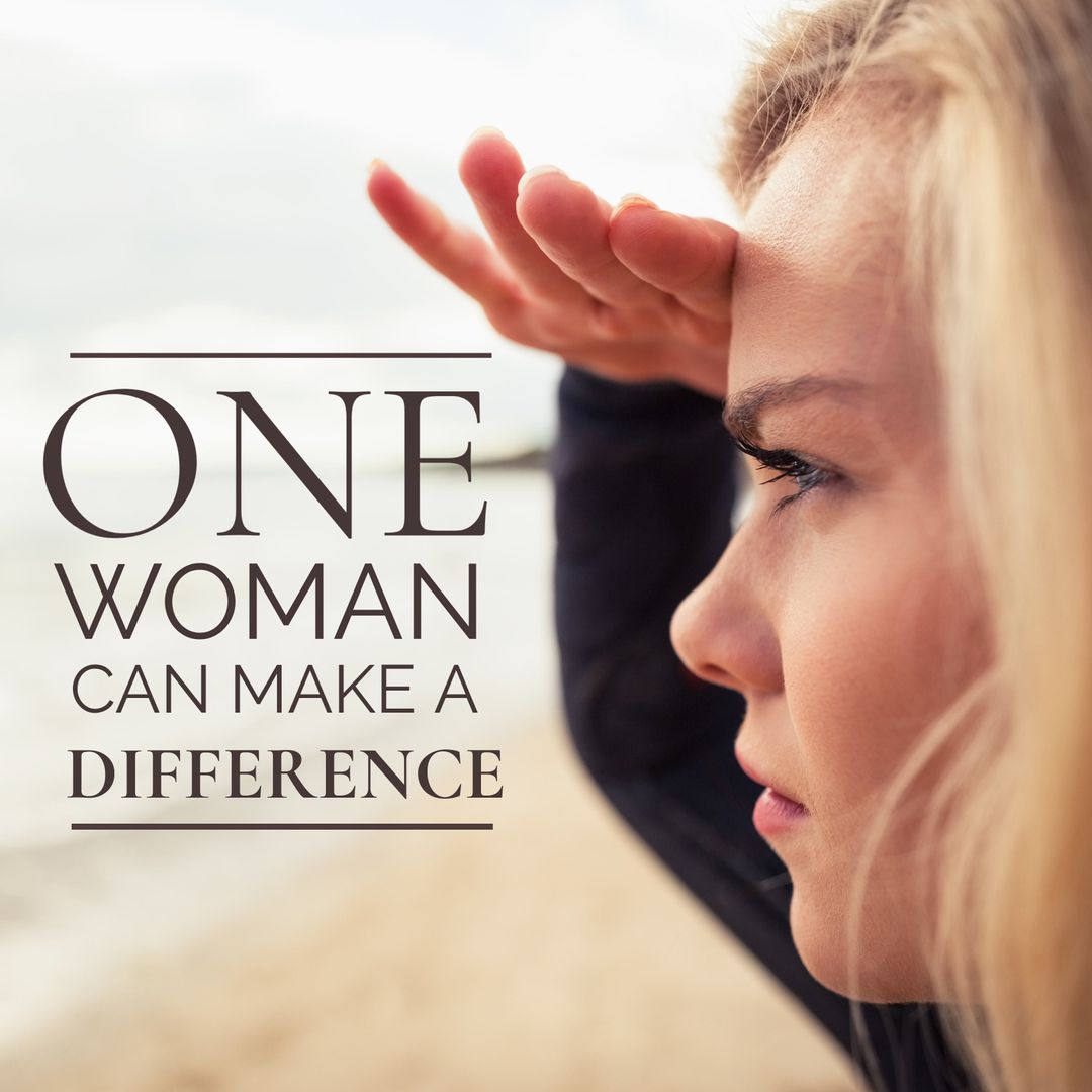 Empowered Woman Looking Forward to Bright Future