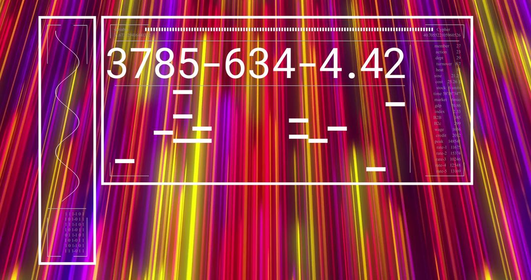 Dynamic Digital Data Processing on Vibrant Light Streaks