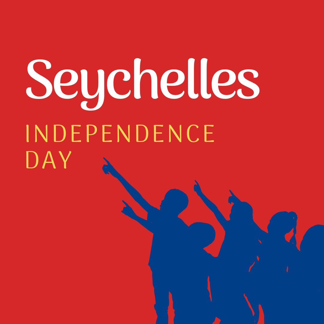 Celebration of Seychelles Independence Day with Patriotic Silhouettes