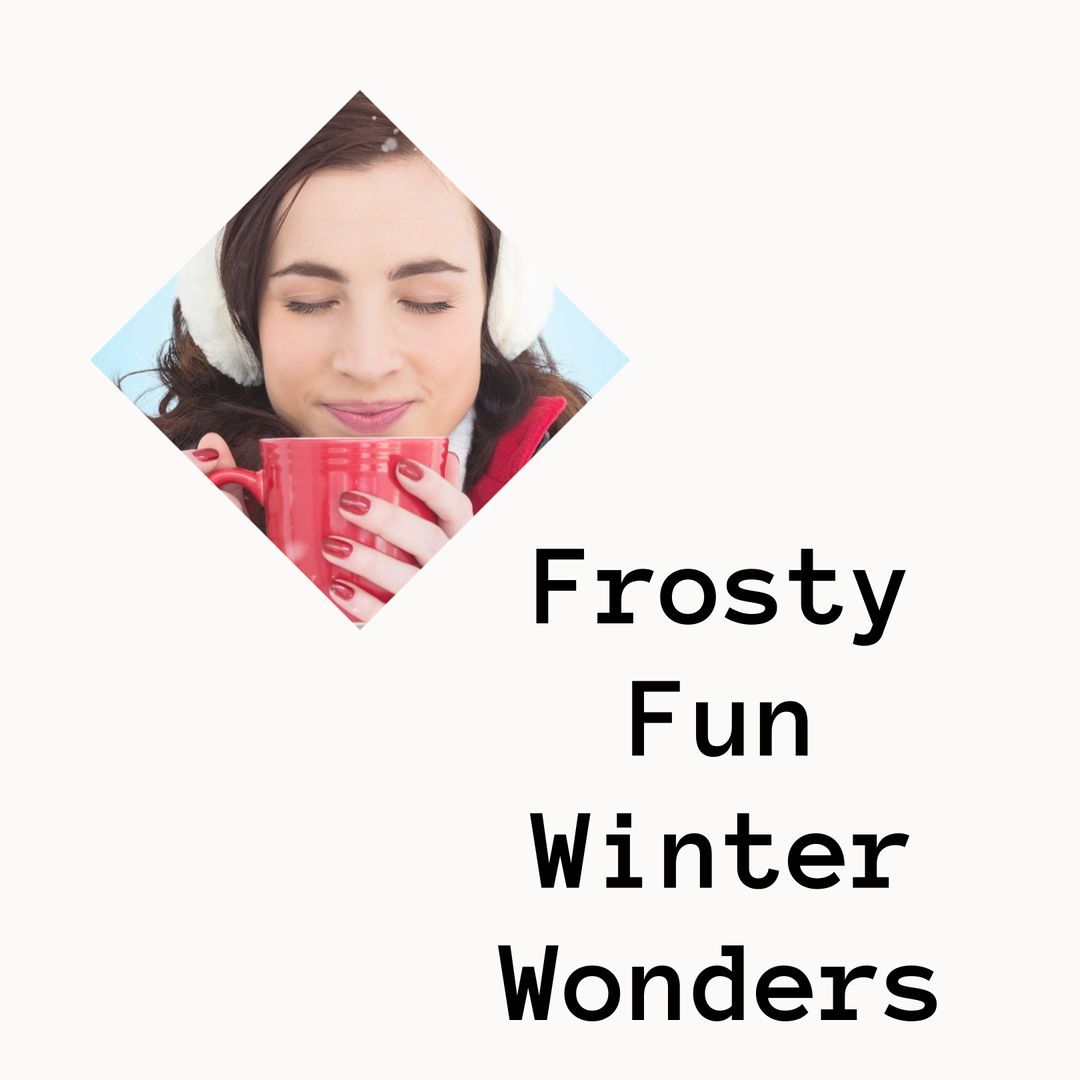 Woman Enjoying Hot Drink in Winter