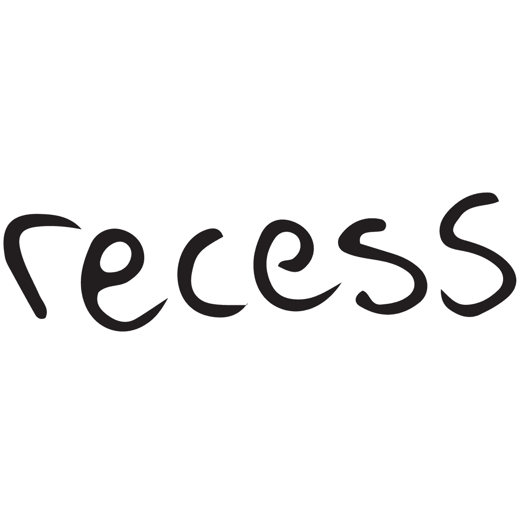 Recess Text Illustration on Transparent Background