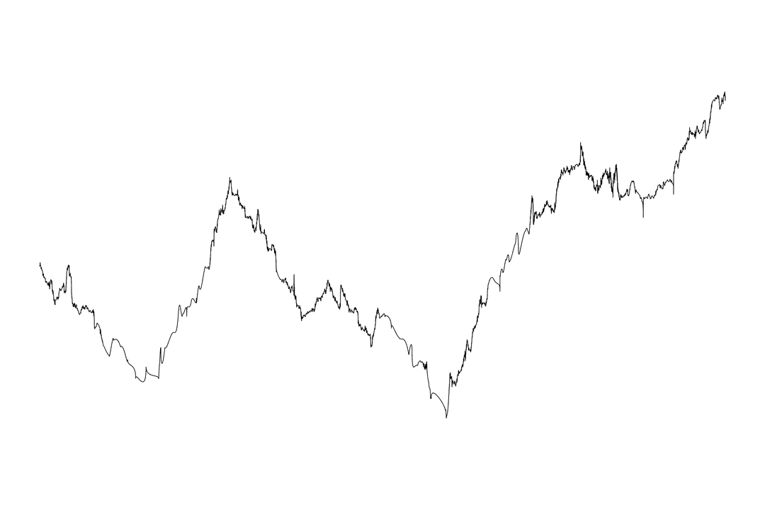 Black Diagram Vector on Transparent Background for Finances