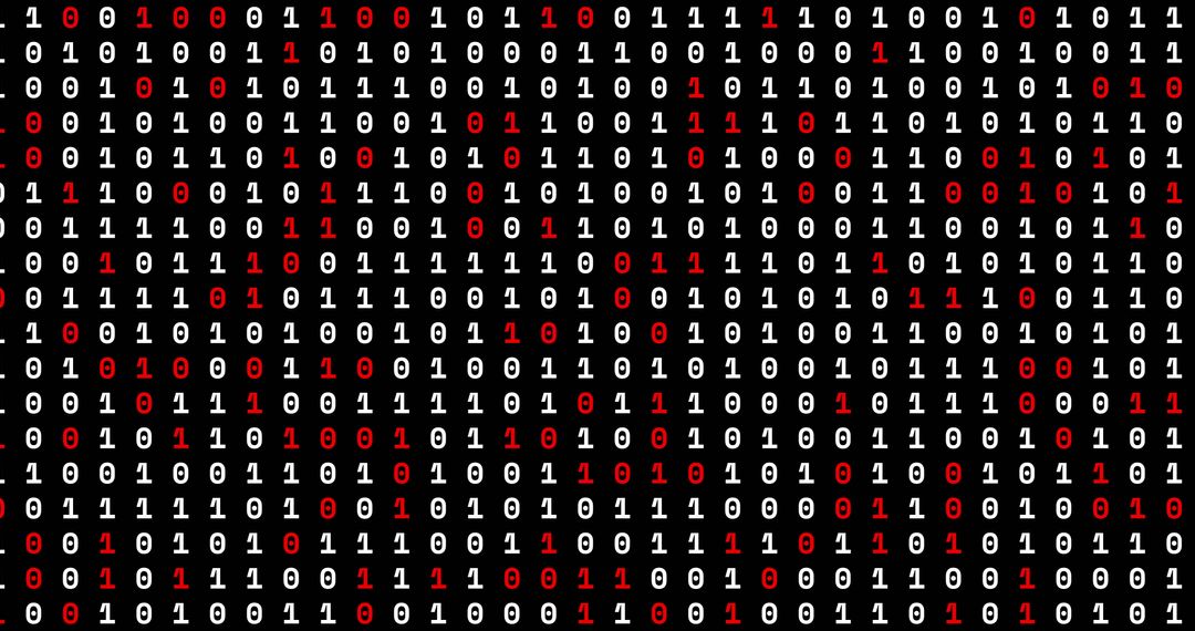 Dynamic Binary Code Streams on Black Background - Free Images, Stock Photos and Pictures on Pikwizard.com