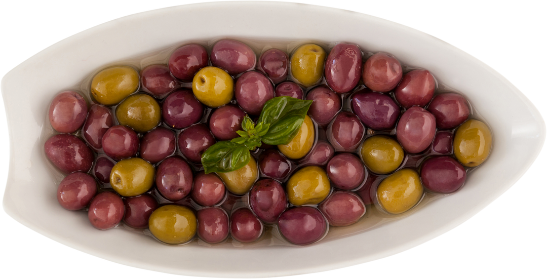 Transparent Bowl of Colorful Olives High-angle View - Download Free Stock Images Pikwizard.com